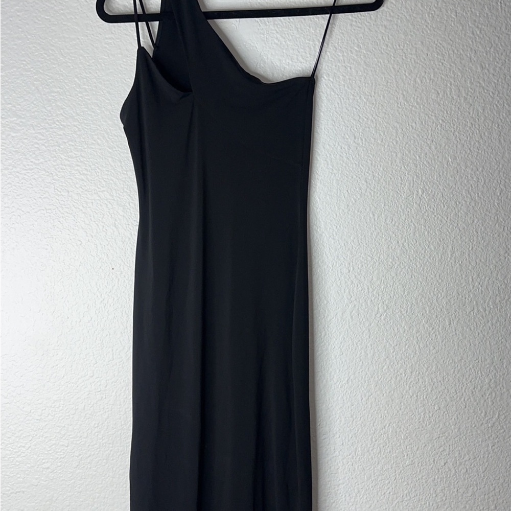 Ambiance Black One-Shoulder Cocktail Dress